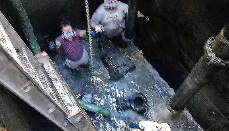 Se hallaron diversos elementos ajenos al sistema cloacal