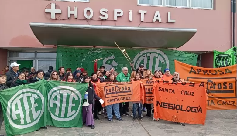 APROSA y ATE paralizan el hospital: exigen paritarias y denuncian abandono