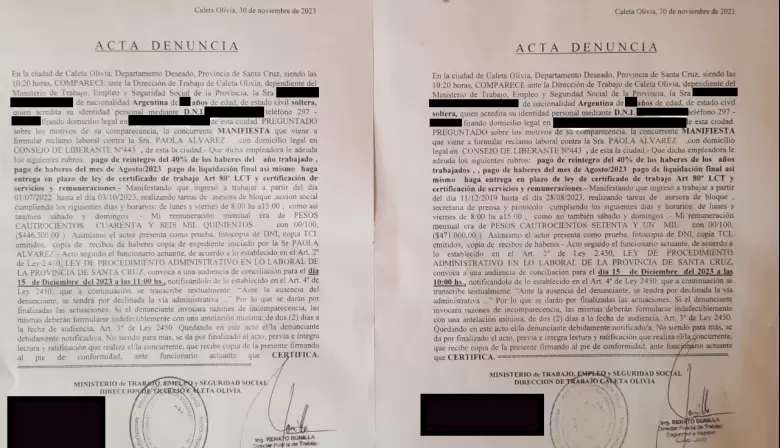 Colaboradores denuncian a la Concejal Paola Álvarez
