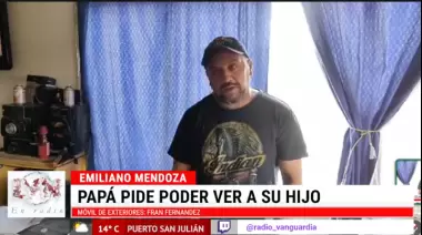 Emiliano Mendoza quiere ver a su hijo y pide que la Justicia actúe antes de la feria