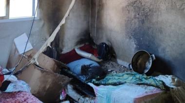 Por una garrafa, se incendia una vivienda en barrio Popular