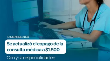 Se actualizó el valor del copago de la consulta médica a mil quinientos pesos
