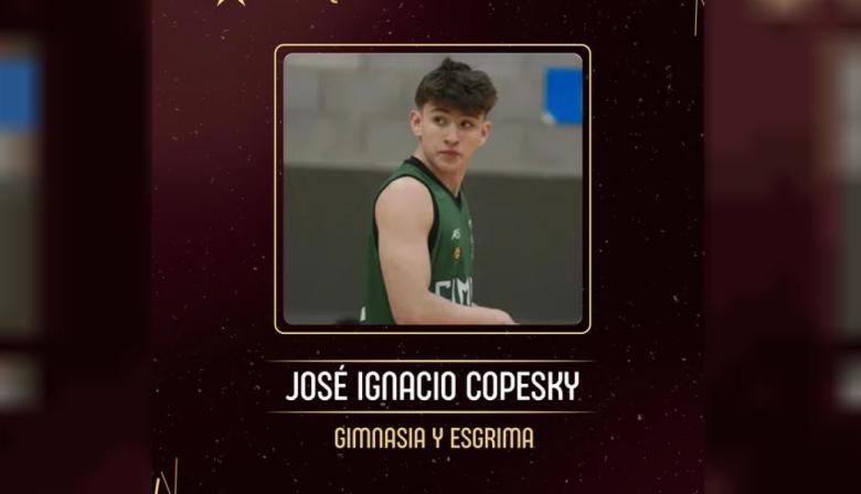 José Ignacio Copesky ganó en básquet el premio Pasta de Campeón