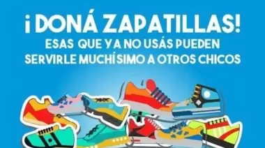 Campaña solidaria para juntar zapatillas