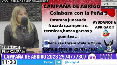 La Peña San Lorenzo realiza la Campaña de Abrigo 2023