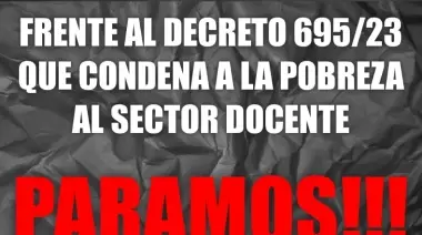 Congreso docente rechaza decreto del gobierno y ratifica medidas de fuerza