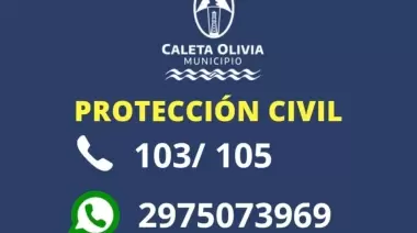 Intensas lluvias generan acciones de emergencia y coordinación del Municipio en Caleta Olivia