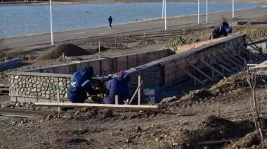 Avanza la obra de puesta en valor de la Laguna Ortiz