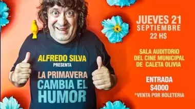 Cuenta regresiva para la presentación de Alfredo Silva con “La primavera nos cambia el humor”