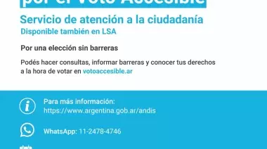 Disponen un servicio de atención comunitaria para el voto accesible de discapacitados
