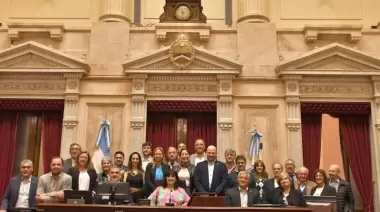 Legisladoras y Legisladores del Parlamento Patagónico se reunieron con senadores