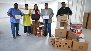 Se concretó la entrega de equipamientos e insumos en Caleta Olivia