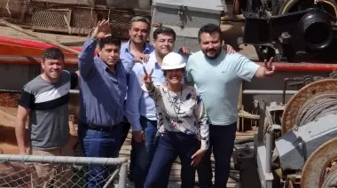 Vidal visitó la ciudad para la inauguración de un barco