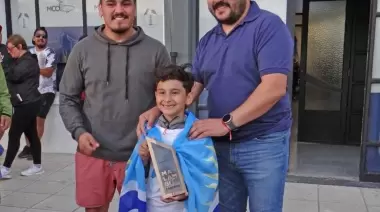 Carrizo recibió al campeón nacional de malambo infantil