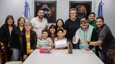 Cañadón Seco reconoció al campeón de malambo infantil