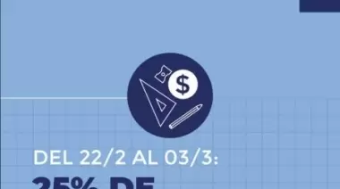 Vidal acordó un 25 por ciento de reintegro en las compras escolares