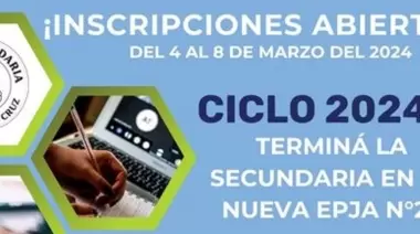 Abren inscripciones para secundario online para adultos