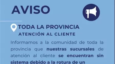 Servicios Públicos sin sistema por rotura de servidor