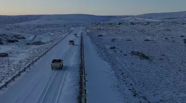 Vialidad Nacional reabre Ruta 3 entre Comodoro y Trelew tras intenso temporal de nieve