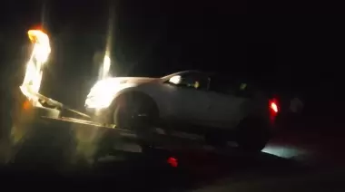 Policía caminera brindó ayuda a un automovilista mexicano