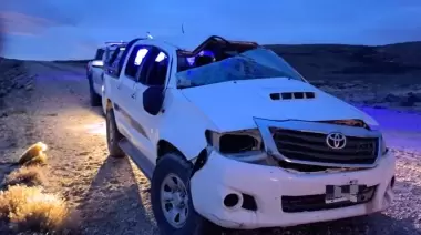 Tres hombres oriundos de Truncado protagonizan accidente en ruta provincial N° 12