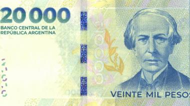 El BCRA lanzó el billete de $20.000: optimización y homenaje a Alberdi