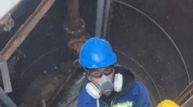 Servicios Públicos realizó el armado de guías en la estación de bombeo cloacal