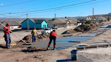 Obras en la Avenida Tierra del Fuego: pavimentación y mejoras viales en marcha
