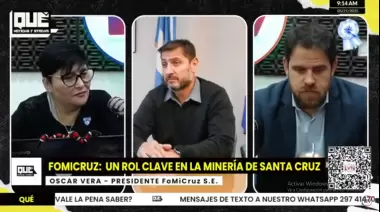El centro de la escena minera: "El principal proyecto que existe hoy en Argentina es el de Santa Cruz", aseguró Vera