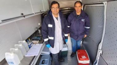 Servicios Públicos realizó control de calidad del agua en Caleta Olivia para garantizar su potabilidad
