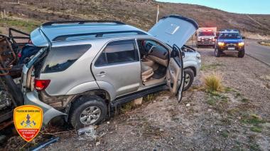 Derrape y colisión en Cañadón Minerales activan operativo de emergencia