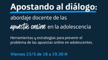 Docentes de Santa Cruz invitados a taller virtual sobre apuestas online en adolescentes
