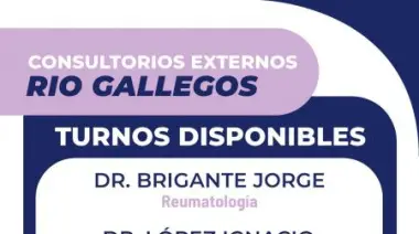 La Caja de Servicios Sociales anuncia turnos en reumatología para afiliados