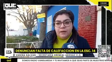 Fuerte denuncia de ADOSAC: Frío intenso y clases interrumpidas en la EPP N° 14 de Caleta Olivia