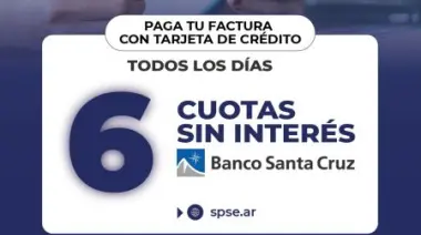 SPSE lanza nuevo plan de pagos en cuotas sin interés con tarjetas del Banco Santa Cruz