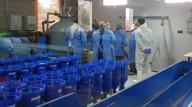 Santa Cruz se posiciona en acuicultura internacional: Estación Isla Pavón lista para exportar ovas de trucha