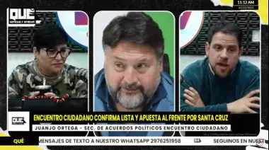 Encuentro Ciudadano confirma participación en el Frente "Por Santa Cruz" para las próximas elecciones