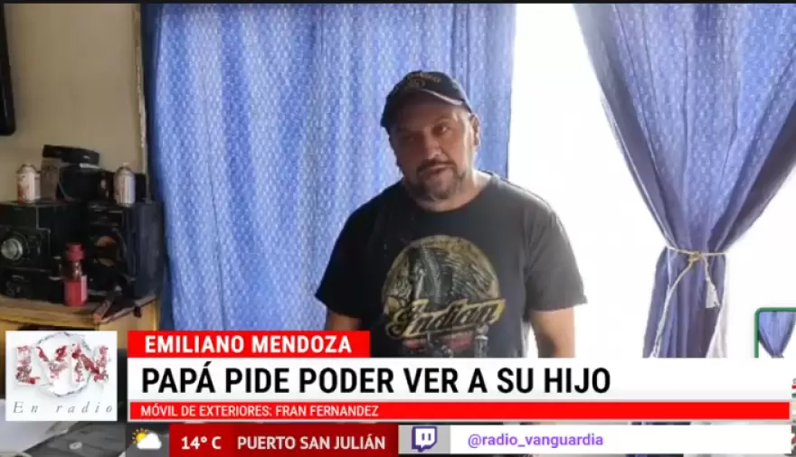 Emiliano Mendoza quiere ver a su hijo y pide que la Justicia actúe antes de la feria