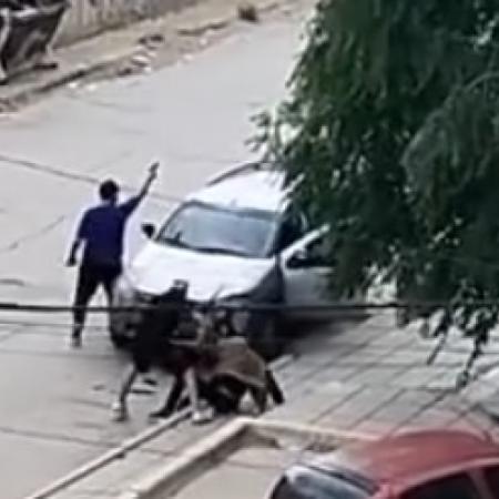 Brutal pelea y disparos en el barrio 2 de Abril de Caleta Olivia: un video impactante lo muestra todo