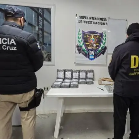 Golpe histórico al narcotráfico: secuestran cocaína por más de $780.000.000 en Caleta Olivia